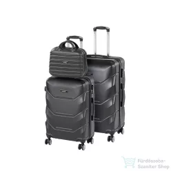   Leziter TraveLux Max X gurulós bőrönd szett fekete LTRMBS-X-BL