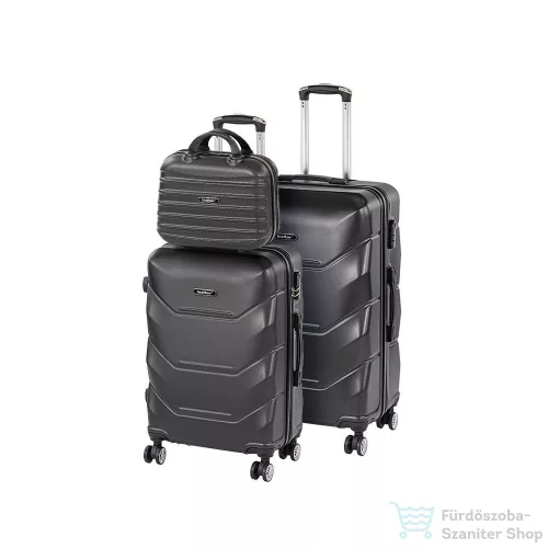 Leziter TraveLux Max X gurulós bőrönd szett fekete LTRMBS-X-BL
