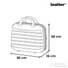 Leziter TraveLux Max X gurulós bőrönd szett fekete LTRMBS-X-BL
