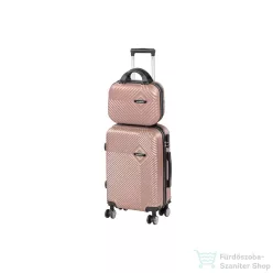   Leziter TraveLux Pro III gurulós bőrönd szett rosegold LTRPBS-III-RG