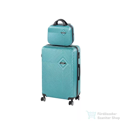 Leziter TraveLux Pro V gurulós bőrönd szett lagúnakék LTRPBS-VIII-LK