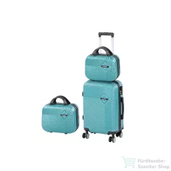   Leziter TraveLux Pro XI gurulós bőrönd szett lagúnakék LTRPBS-XII-LK