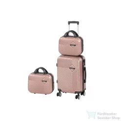   Leziter TraveLux Pro XII gurulós bőrönd szett rosegold LTRPBS-XII-RG