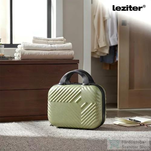 Leziter TraveLux Pro XIII gurulós bőrönd szett olajzöld LTRPBS-XIII-OG