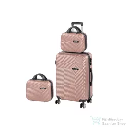  Leziter TraveLux Pro XIII gurulós bőrönd szett rosegold LTRPBS-XIII-RG