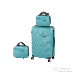   Leziter TraveLux Pro XIII gurulós bőrönd szett lagúnakék LTRPBS-XIV-LK