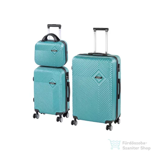 Leziter TraveLux Pro XIV gurulós bőrönd szett lagúnakék LTRPBS-XIX-LK