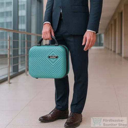Leziter TraveLux Pro XIV gurulós bőrönd szett lagúnakék LTRPBS-XIX-LK