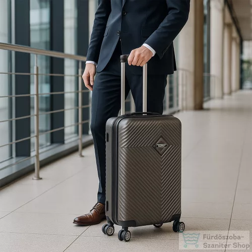 Leziter TraveLux Pro XVI gurulós bőrönd szett szürke LTRPBS-XVI-GR