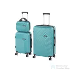 Leziter TraveLux Pro XVII gurulós bőrönd szett lagúnakék LTRPBS-XVI-LK