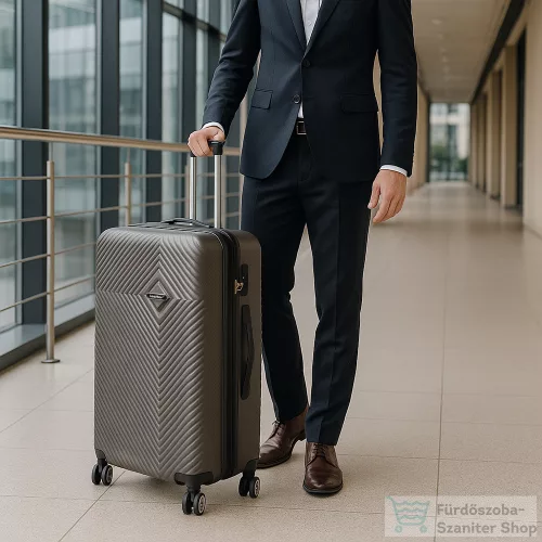 Leziter TraveLux Pro XVII gurulós bőrönd szett szürke LTRPBS-XVII-GR
