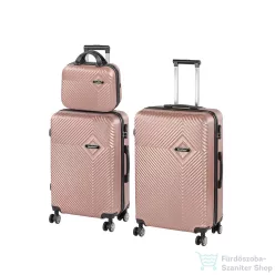   Leziter TraveLux Pro XX gurulós bőrönd szett rosegold LTRPBS-XX-RG
