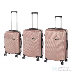   Leziter TraveLux Pro XXI gurulós bőrönd szett rosegold LTRPBS-XXI-RG
