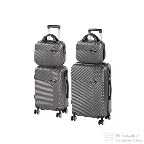 Leziter TraveLux Pro XXII gurulós bőrönd szett szürke LTRPBS-XXII-GR