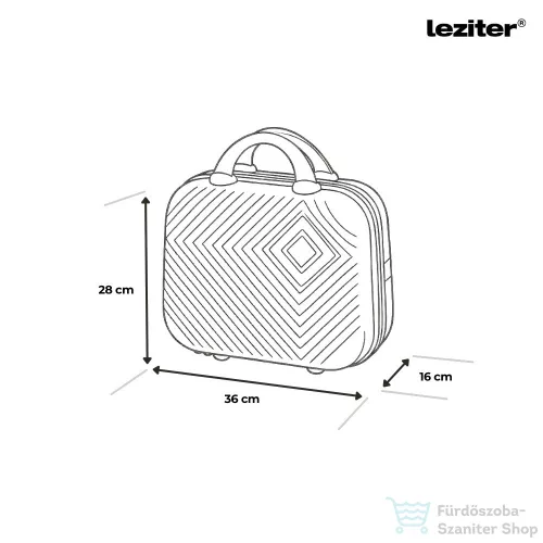 Leziter TraveLux Pro XXI gurulós bőrönd szett lagúnakék LTRPBS-XXII-LK