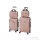 Leziter TraveLux Pro XXII gurulós bőrönd szett rosegold LTRPBS-XXII-RG