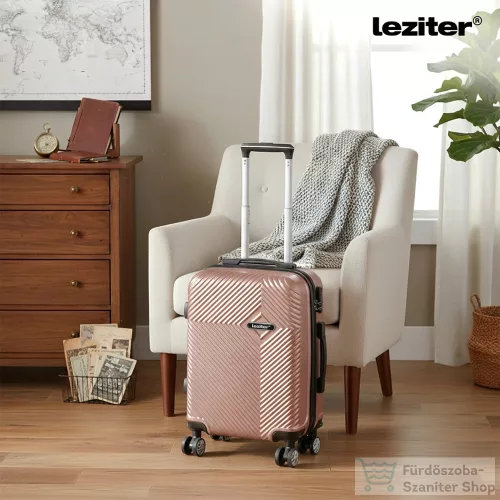 Leziter TraveLux Pro XXII gurulós bőrönd szett rosegold LTRPBS-XXII-RG