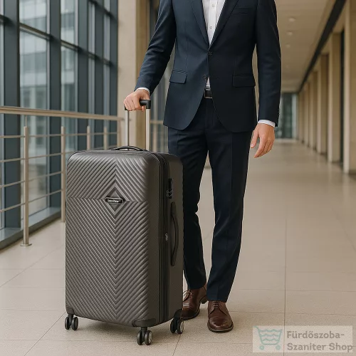 Leziter TraveLux Pro XXIII gurulós bőrönd szett szürke LTRPBS-XXIII-GR