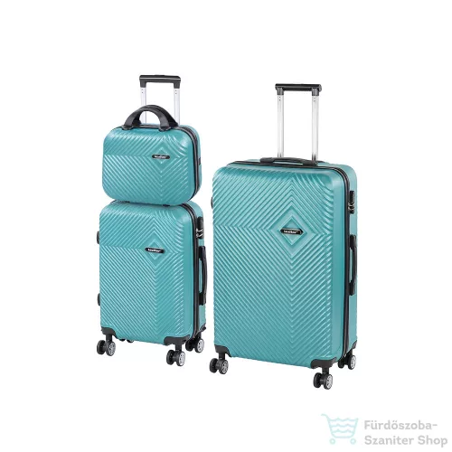 Leziter TraveLux Pro XX gurulós bőrönd szett lagúnakék LTRPBS-XXIII-LK
