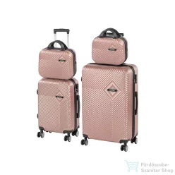   Leziter TraveLux Pro XXIII gurulós bőrönd szett rosegold LTRPBS-XXIII-RG