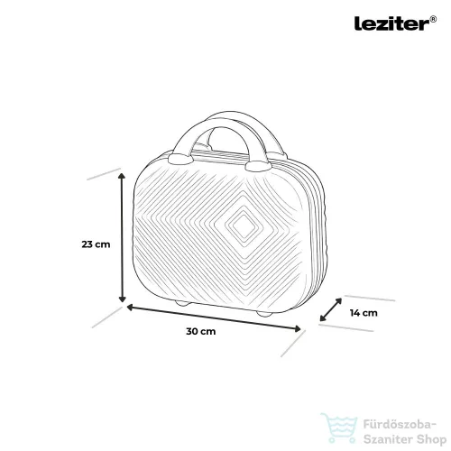 Leziter TraveLux Pro XXIII gurulós bőrönd szett rosegold LTRPBS-XXIII-RG
