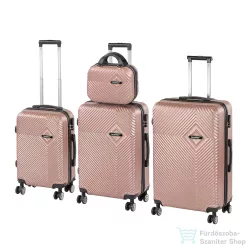   Leziter TraveLux Pro XXIV gurulós bőrönd szett rosegold LTRPBS-XXIV-RG