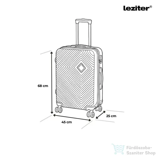 Leziter TraveLux Pro XXV gurulós bőrönd szett szürke LTRPBS-XXV-GR