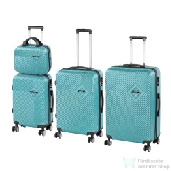   Leziter TraveLux Pro XXV gurulós bőrönd szett lagúnakék LTRPBS-XXV-LK