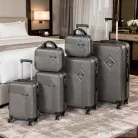 Leziter TraveLux Pro XXXXXIV gurulós bőrönd szett szürke LTRPBS-XXXXXIVGR