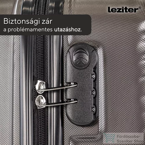 Leziter TraveLux Pro XXXXXIV gurulós bőrönd szett szürke LTRPBS-XXXXXIVGR