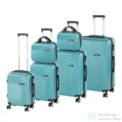   Leziter TraveLux Pro XXXXXIV gurulós bőrönd szett lagúnakék LTRPBS-XXXXXIVLK