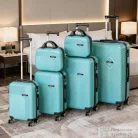 Leziter TraveLux Pro XXXXXIV gurulós bőrönd szett lagúnakék LTRPBS-XXXXXIVLK
