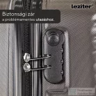 Leziter TraveLux Pro XXXXXIV gurulós bőrönd szett lagúnakék LTRPBS-XXXXXIVLK