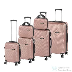   Leziter TraveLux Pro XXXXXIV gurulós bőrönd szett rosegold LTRPBS-XXXXXIVRG