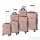 Leziter TraveLux Pro XXXXXIV gurulós bőrönd szett rosegold LTRPBS-XXXXXIVRG