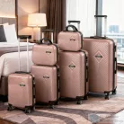 Leziter TraveLux Pro XXXXXIV gurulós bőrönd szett rosegold LTRPBS-XXXXXIVRG
