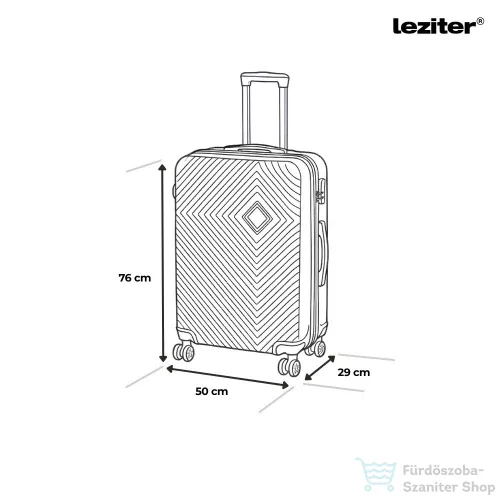 Leziter TraveLux Pro XXXXXIV gurulós bőrönd szett rosegold LTRPBS-XXXXXIVRG