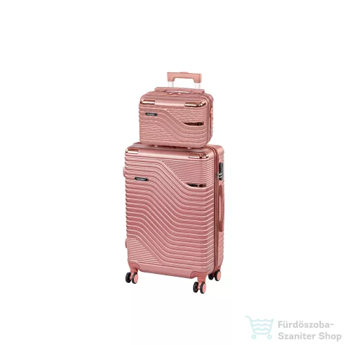 Leziter TraveLux Urban IV gurulós bőrönd szett lazacrózsaszín LTRUBS-IV-LR