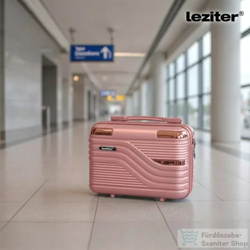 Leziter TraveLux Urban V gurulós bőrönd szett lazacrózsaszín LTRUBS-V-LR