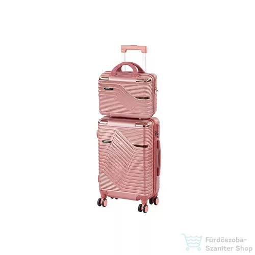 Leziter TraveLux Urban VI gurulós bőrönd szett lazacrózsaszín LTRUBS-VI-LR