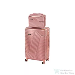   Leziter TraveLux Urban VIII gurulós bőrönd szett lazacrózsaszín LTRUBS-VIII-LR