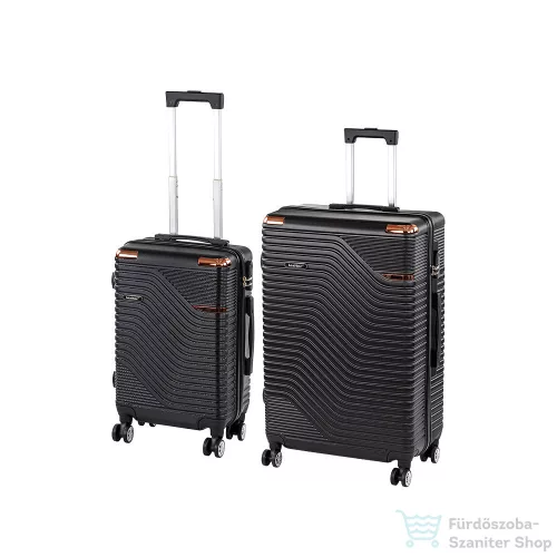 Leziter TraveLux Urban X gurulós bőrönd szett fekete LTRUBS-X-BL