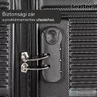 Leziter TraveLux Urban X gurulós bőrönd szett fekete LTRUBS-X-BL