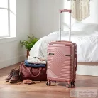 Leziter TraveLux Urban X gurulós bőrönd szett lazacrózsaszín LTRUBS-X-LR