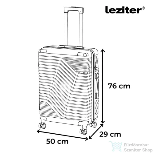 Leziter TraveLux Urban X gurulós bőrönd szett lazacrózsaszín LTRUBS-X-LR