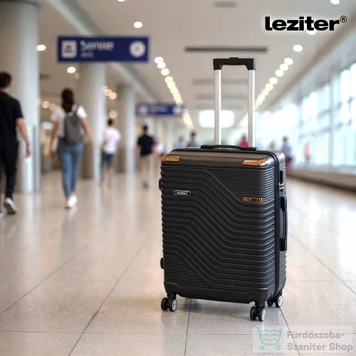 Leziter TraveLux Urban XI gurulós bőrönd szett fekete LTRUBS-XI-BL
