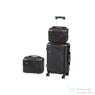 Leziter TraveLux Urban XII gurulós bőrönd szett fekete LTRUBS-XII-BL