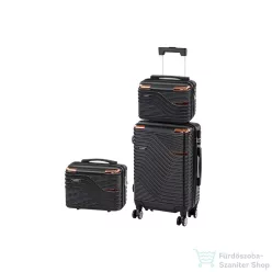  Leziter TraveLux Urban XII gurulós bőrönd szett fekete LTRUBS-XII-BL