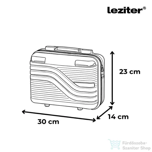 Leziter TraveLux Urban XIII gurulós bőrönd szett fekete LTRUBS-XIII-BL