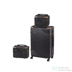   Leziter TraveLux Urban XIV gurulós bőrönd szett fekete LTRUBS-XIV-BL